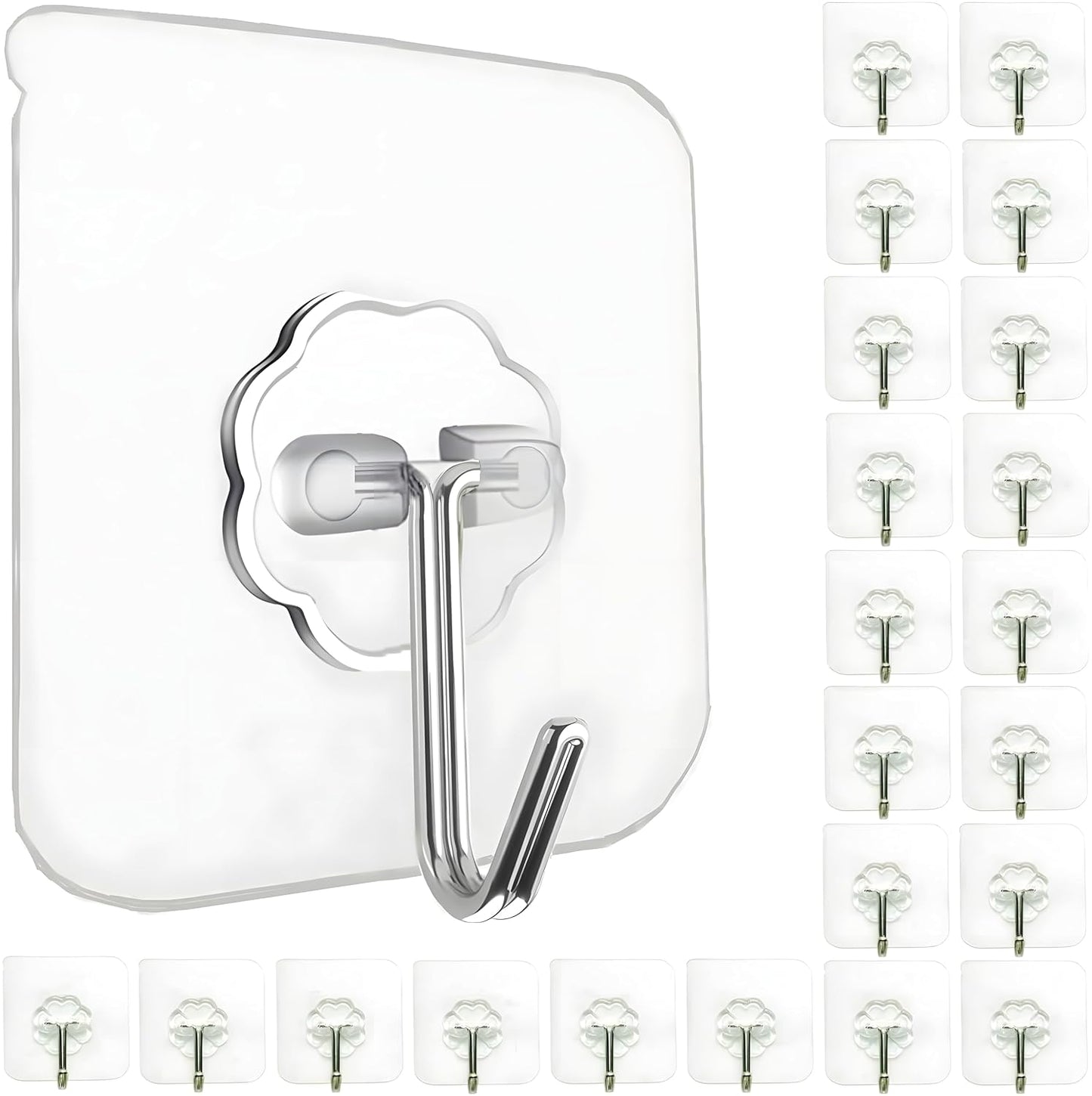 Stainless Steel Wall Hooks For Hanging Without Drill Self Adhesive Hooks