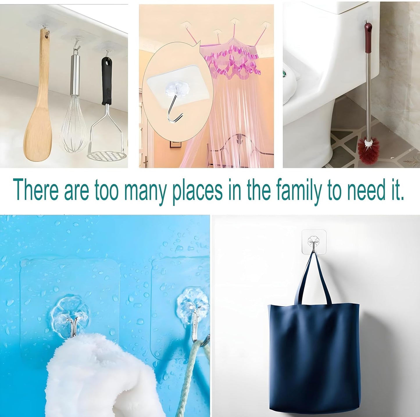 Stainless Steel Wall Hooks For Hanging Without Drill Self Adhesive Hooks