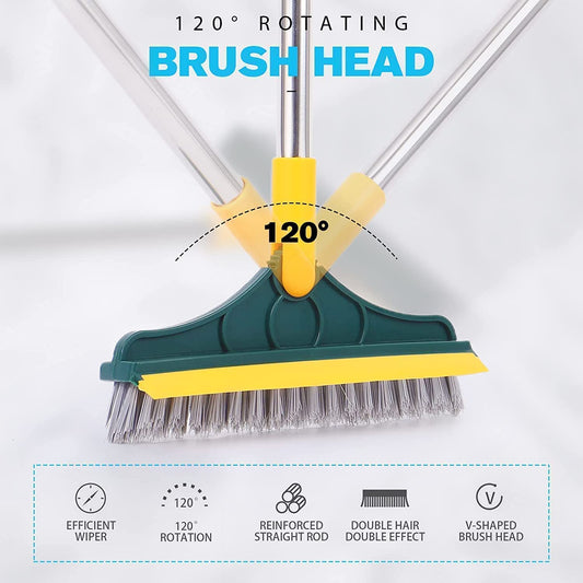 3-in-1 Bathroom Cleaning Brush with Wiper