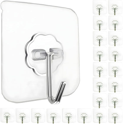 Stainless Steel Wall Hooks For Hanging Without Drill Self Adhesive Hooks