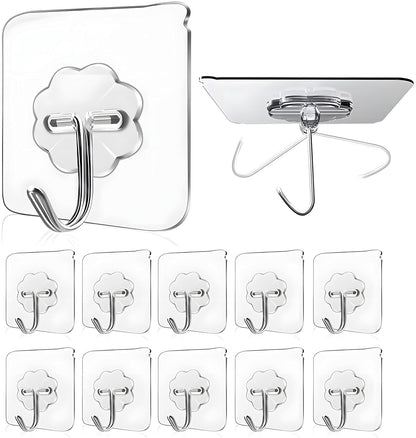 Stainless Steel Wall Hooks For Hanging Without Drill Self Adhesive Hooks